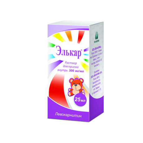 Фото Элькар, раствор 300 мг/мл, 25 мл