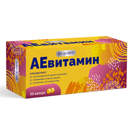 Фото АЕвитамин BioForte, капсулы 200 мг, 30 шт.
