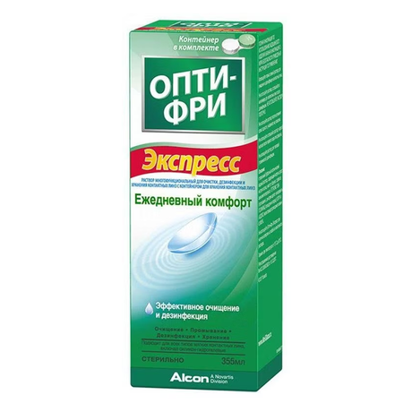 Фото Опти-Фри Экспресс, раствор для линз 355 мл, 1 шт.