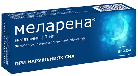 Фото Меларена таблетки, покрытые пленочной оболочкой 3 мг, 30 шт.