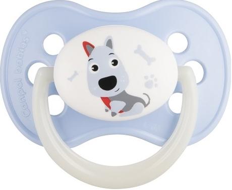 Фото Canpol Пустышка латексная, круглая, Animals, 1 шт., 6-18 месяцев