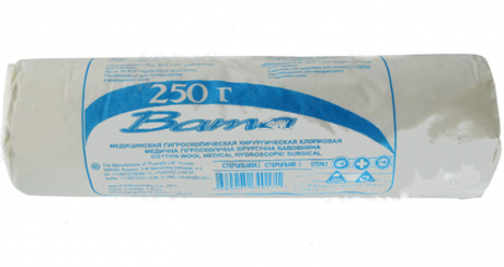 Фото Вата стерильная, 250 г