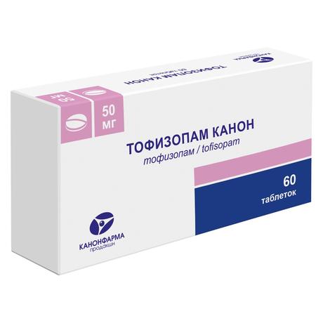 Фото Тофизопам Канон, таблетки 50 мг, 60 шт.