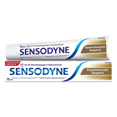 Фото Зубная паста Sensodyne Комплексная Защита для чувствительных зубов с фтором, мятный вкус, 75 мл