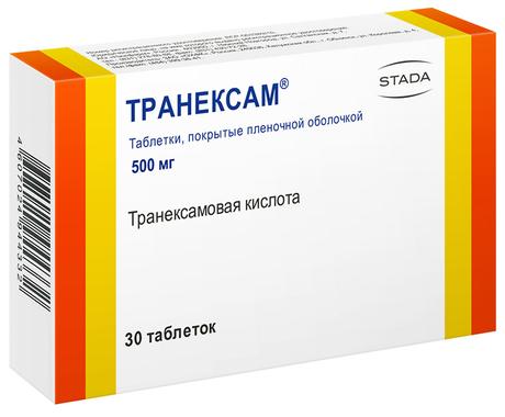 Фото Транексам, таблетки покрыт. плен. об. 500 мг, 30 шт.