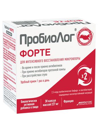 Фото ПробиоЛог Форте, капсулы 227 мг, 30 шт.