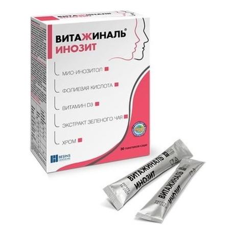 Фото Витажиналь Инозит, порошок, саше, 30 шт.