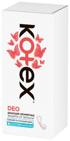 Фото Kotex Deo, прокладки ежедневные ультратонкие, 20 шт.