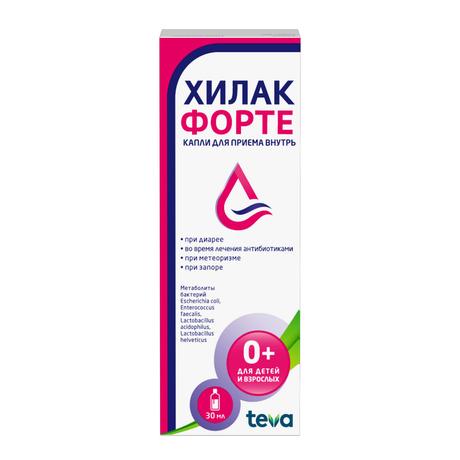 Фото Хилак форте, капли, 30 мл