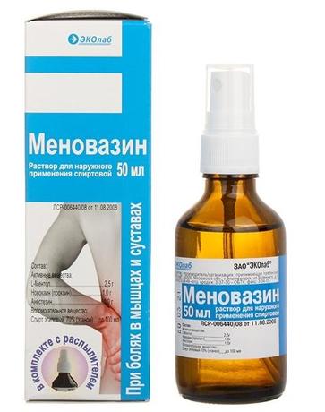 Фото Меновазин, раствор во флаконе с дозатором, 50 мл