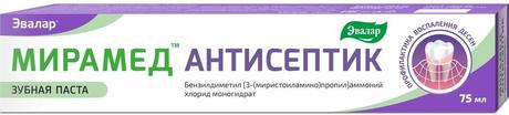 Фото Мирамед Антисептик, зубная паста, 75 мл