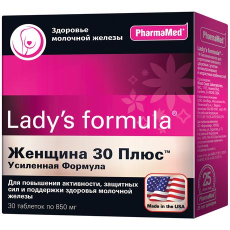 Фото Lady's formula Женщина 30 Плюс Усиленная формула, таблетки, 30 шт.