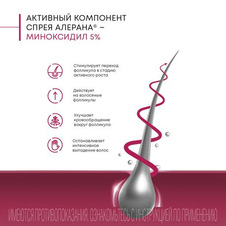 Фото Алерана, спрей 5%, 60 мл, 3 шт.