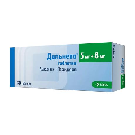 Фото Дальнева, таблетки 5 мг+8 мг, 30 шт.