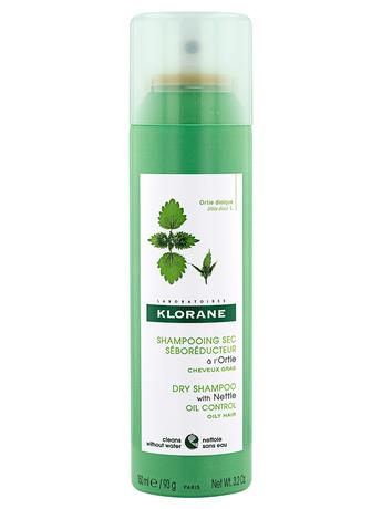 Фото Klorane Сухой шампунь с экстрактом крапивы для жирных волос, 150 мл