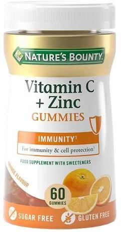 Фото Nature'S Bounty Витамин С плюс цинк жеват пастилки-гаммис 2 г х60