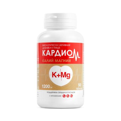 Фото КардиоМ Калий Магний, таблетки массой 1200 мг, 50 шт.