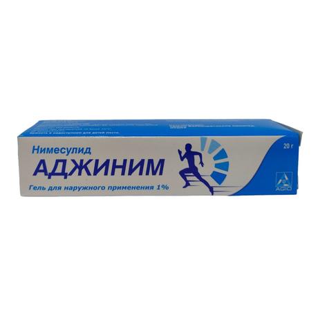 Фото Аджиним, гель для наружного применения 1% 20г, 1 шт.