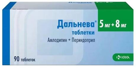 Фото Дальнева, таблетки 5 мг+8 мг, 90 шт.
