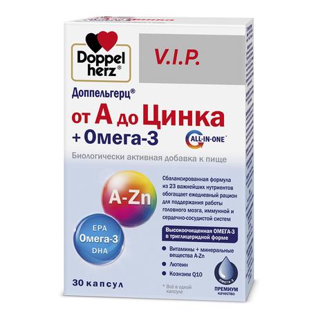 Фото Доппельгерц от А до Цинка + Омега-3 капсулы, 30 шт.