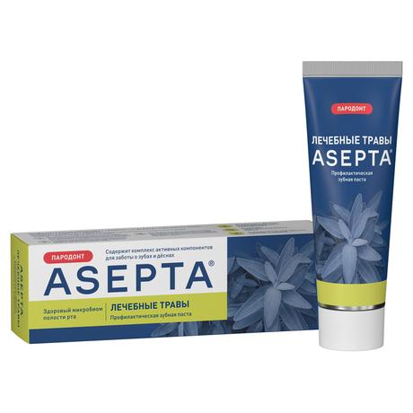 Фото Асепта Лечебные травы, Зубная паста 75 мл, 1 шт.