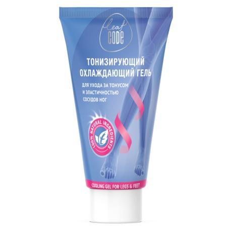 Фото LEAF CODE, тонизирующий охлаждающий гель для ног, туба 150 мл