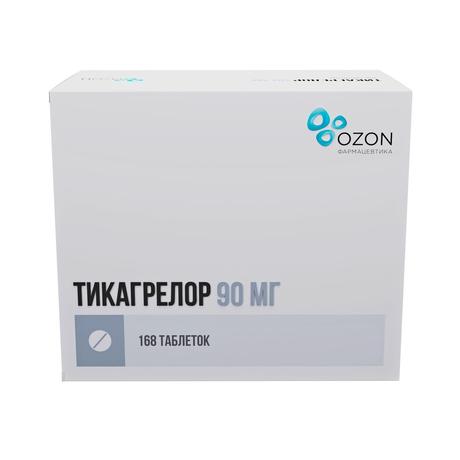 Фото Тикагрелор, таблетки  покрыт. плен. об. 90 мг, 168 шт.