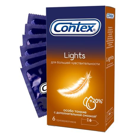 Фото Презервативы Contex Lights особо тонкие, 6 шт.