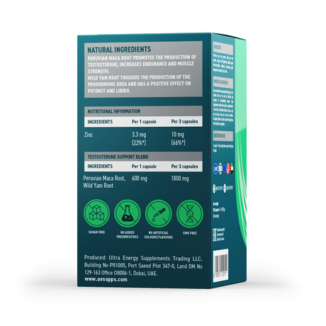 Фото UESUPPS Ультра Энерджи Тестобуст, капсулы, 90 шт.