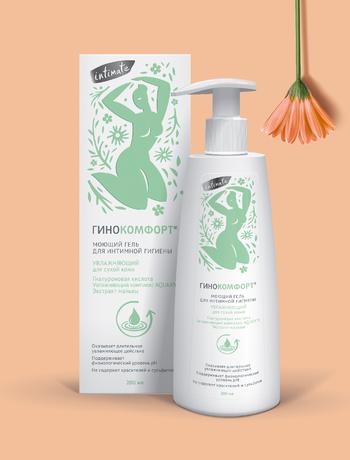 Фото Гинокомфорт, увлажняющий гель для интимной гигиены, 200 мл