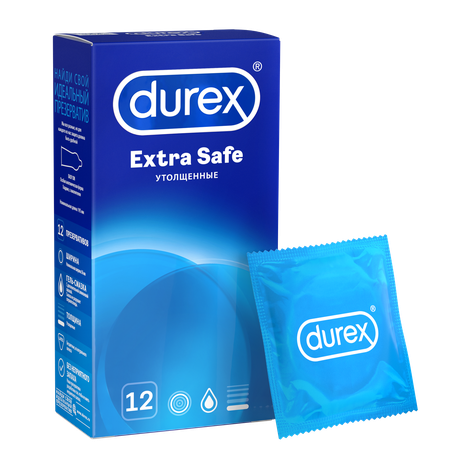 Фото Презервативы Durex Extra Safe утолщенные, 12 шт.