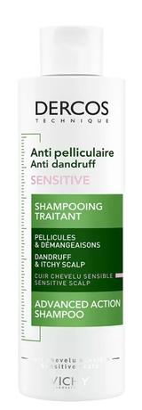 Фото Vichy Dercos шампунь против перхоти для чувствительной кожи головы 200 мл