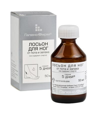 Фото 5 Дней, лосьон для стоп от пота и запаха, 50 мл