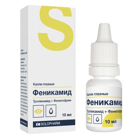 Фото Феникамид, капли глазные 8 мг/мл+50 мг/мл,  5 мл