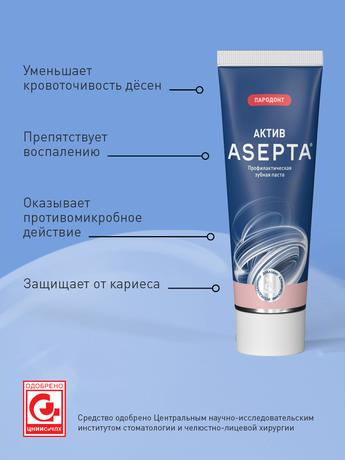 Фото Асепта Здоровые Десны, набор (бальзам, ополаскиватель, зубная паста)