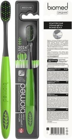 Фото Biomed Black Зубная щетка, средняя жесткость, 1 шт.