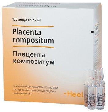 Фото Плацента Композитум, раствор для в/м введения, ампулы 2,2 мл, 100 шт.