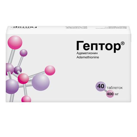Фото Гептор, таблетки покрыт. плен. об. кишечнорастворимые 400 мг, 40 шт.