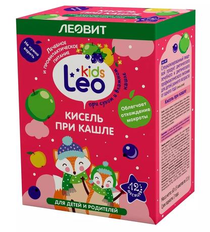 Фото Леовит Leo Kids Кисель При кашле для детей, пакетик 12 г, 5 шт. 