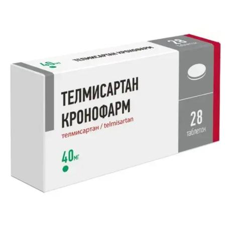 Фото Телмисартан Кронофарм, таблетки 40 мг, 28 шт.