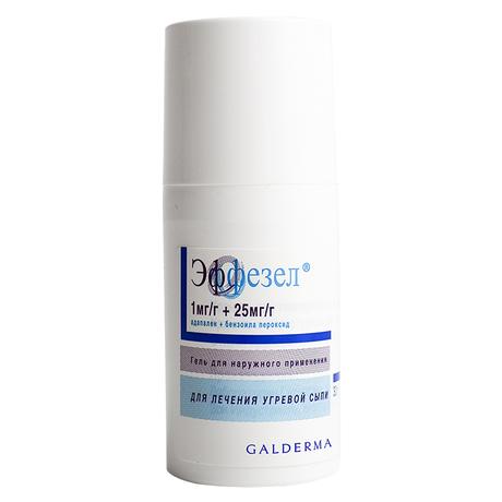 Фото Эффезел, гель 1 мг/г+25 мг/г, 30 г