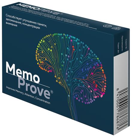 Фото Мемопрув, таблетки, покрытые плёночной оболочкой 425 мг, 30 шт.