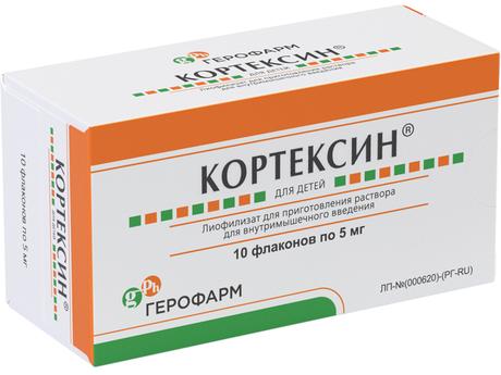 Фото Кортексин, лиофилизат 5 мг, 10 шт.