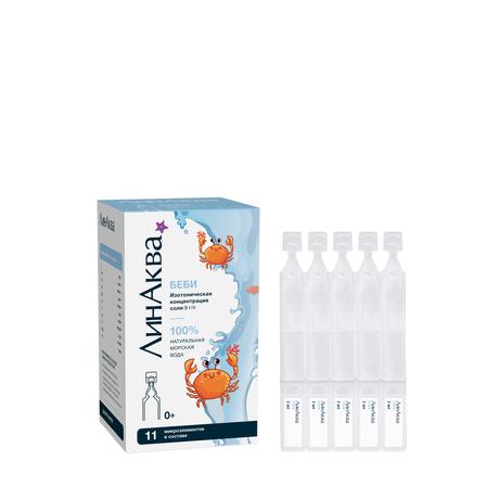 Фото ЛинАква Беби, средство для промывания носа 0,9%, тюбик-капельницы 2 мл, 30 шт.