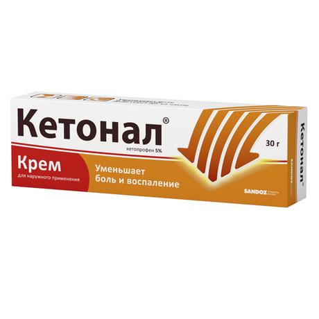 Фото Кетонал, крем 5%, 30 г