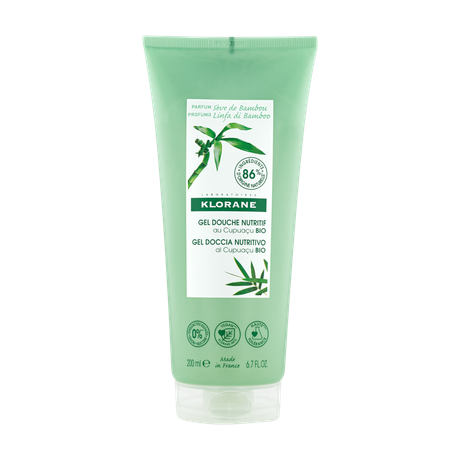 Фото Klorane Молочко бамбука с органическим маслом купуасу, гель для душа питательный 200 мл