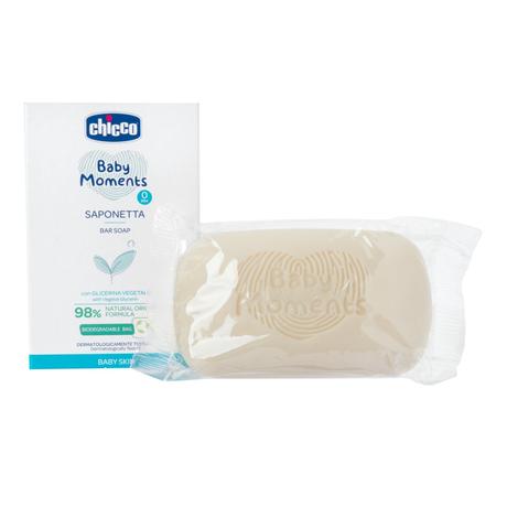 Фото Chicco Baby Moments мыло детское 0+, 100 г