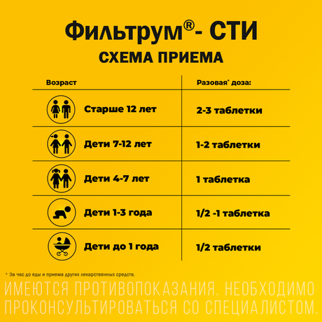Фото Фильтрум-СТИ, таблетки 400 мг, 50 шт.