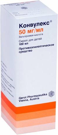 Фото Конвулекс, сироп детский 50 мг/мл, 100 мл