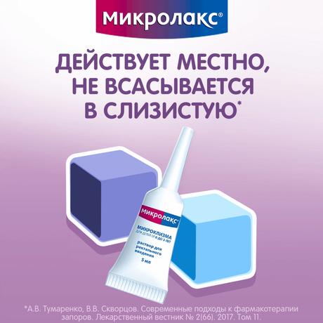 Фото Микролакс раствор для ректального введения (микроклизмы) для детей с 0 лет 5мл, 4 шт.